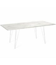 Стол Sheffilton SHT-TU10/140/80 ЛДСП артикул SHT-T177 белый/хромикс белый