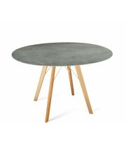 Стол Sheffilton SHT-TU9/TT21-6 100/75 керамика  прозрачный лак/гранитно-серый