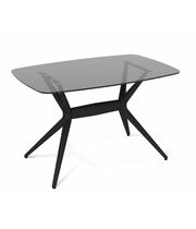 Стол Sheffilton SHT-TU30-2/TT26 118/77 стекло артикул SHT-Т167 черный/дымчатый