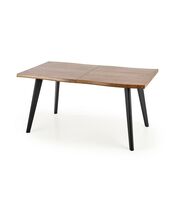 Стол обеденный HALMAR DICKSON натуральный/черный, 120-180/80/75