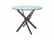 Стол обеденный SIGNAL AGIS прозрачный/черный ..