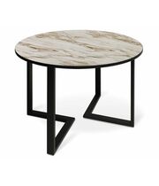 Стол Sheffilton SHT-T41/100-140 артикул SHT-T203 браун cтоун/черный