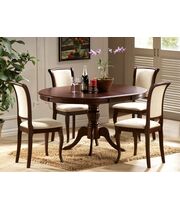 Стол обеденный SIGNAL OLIVIA темный орех/темный орех