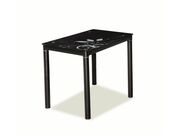 Стол обеденный SIGNAL DAMAR черный, 100/60/75..