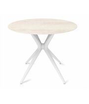 Стол Sheffilton SHT-TU30/TU21-6 90 керамика  белый/песчаное облако