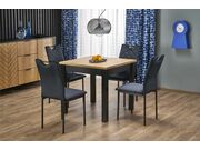 Стол обеденный HALMAR QUBIK дуб артизан/черны..