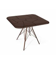 Стол Sheffilton SHT-TU2-1/TT30 83/83 артикул SHT-T123 медный мет./коричневый