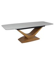 Стол обеденный SIGNAL DOLCE Ceramic Statuario Venato белый/дуб, 180-240/95/76
