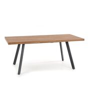 Стол обеденный HALMAR BERLIN орех/черный, 160-220/85/76