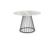 Стол обеденный HALMAR BRODWAY белый мрамор/че..