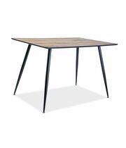 Стол обеденный SIGNAL REMUS орех/черный, 120/80/75