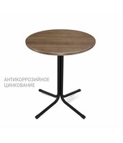 Стол Sheffilton SHT-TU7-1/70 МДФ черный (цинк)/орех светлый