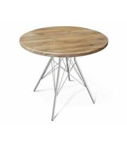 Стол Sheffilton SHT-TU2-1/80 МДФ артикул SHT-T78 хром лак/дуб тортуга