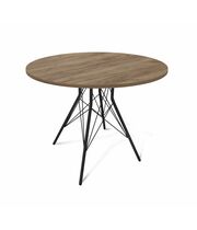 Стол Sheffilton SHT-TU2-1/90 ЛДСП артикул SHT-T182 черный муар/дуб галифакс табак