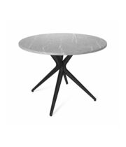 Стол Sheffilton SHT-TU30/TT 90 МДФ черный /серый мрамор