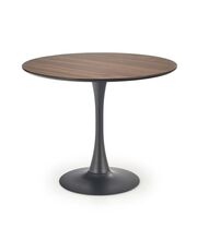 Стол обеденный HALMAR OLMO орех/черный, 90/83