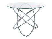 Стол обеденный SIGNAL ORBIT прозрачный/хром 1..