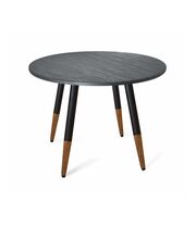 Стол Sheffilton SHT-TU12/TT 90 МДФ черный / темный орех / каменный уголь