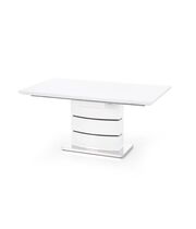 Стол обеденный HALMAR NOBEL  белый/белый, 160-200/90/75