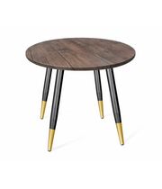 Стол Sheffilton SHT-TU14/80 МДФ артикул SHT-T49 черный муар/золото/палисандр