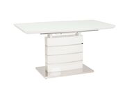 Стол обеденный SIGNAL LEONARDO белый лак/белы..