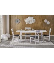 Стол обеденный HALMAR NELSON белый/белый, 160-200/90/76