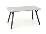 Стол обеденный HALMAR BALROG светло-серый/чер..