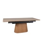 Стол обеденный SIGNAL MONACO травертин/дуб 160-200/90