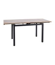 Стол обеденный SIGNAL GD017 орех винтажный/черный мат, 110-170/74