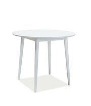 Стол обеденный SIGNAL LARSON белый/белый, 90/75