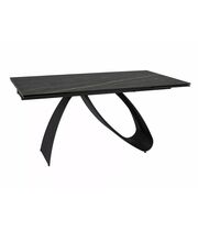 Стол обеденный SIGNAL DIUNA Ceramic Noir Desire черный/черный мат, 160-240/90
