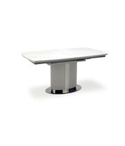 Стол обеденный HALMAR DANCAN белый мрамор/серый/черный, 160-220/90/76