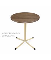 Стол Sheffilton SHT-TU7-1/70 МДФ ваниль(цинк)/черный/орех светлый