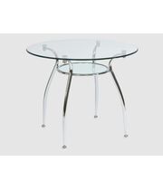 Стол обеденный SIGNAL FINEZJA A прозрачный/хром