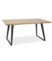 Стол обеденный SIGNAL FALCON дуб/черный, 150/90/77