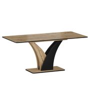 Стол обеденный SIGNAL VENTO дуб артизан/черный, 120-160/68/76