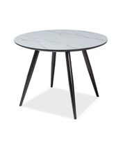 Стол обеденный SIGNAL IDEAL керамический эффект/черный мат, 100/76