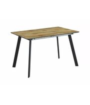 Стол обеденный SIGNAL BARI дуб артизан/черный мат, 120-160/80