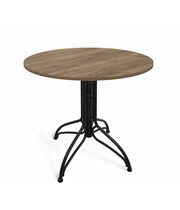 Стол Sheffilton SHT-TU25/90 ЛДСП черный муар/дуб галифакс табак