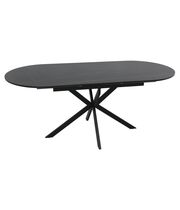 Стол обеденный SIGNAL GASTON Ceramic черный/черный 140-180/100