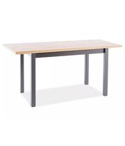 Стол обеденный SIGNAL ADAM дуб артизан/черный 100-140/60