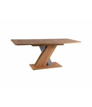 Стол обеденный SIGNAL EXEL D дуб вотан/серебряный, 140-180/85/76