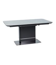 Стол обеденный SIGNAL PALLAS Ceramic 160 серый мрамор/черный матовый, 160-210/90/76