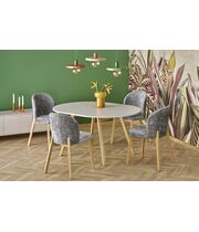 Стол обеденный HALMAR RUBEN кашемир/натуральный, 102-142/102/73