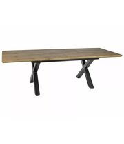 Стол обеденный SIGNAL XAVIERO II дуб артизан/черный 160-240/90