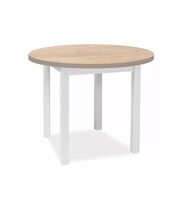 Стол обеденный SIGNAL ADAM дуб ланселот/белый мат 80