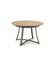 Стол обеденный HALMAR MORETTI дуб натуральный/черный, 118-148/118/76