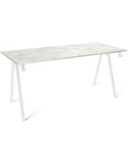 Стол Sheffilton SHT-TU64/TT 140/80 ЛДСП белый/хромикс белый