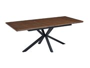 Стол обеденный SIGNAL LOGAN орех/черный, 160-..