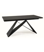 Стол обеденный SIGNAL WESTIN Ceramic Sahara Noir черный/черный мат, 160-240/90